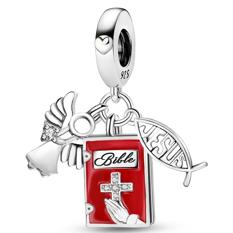 Медь Крест Ангел Глаз Дьявола Серия Шармы Бусины Подходят для Изготовления Браслетов-Браслетов Сделай Сам Подарок Высококачественной Ювелирии