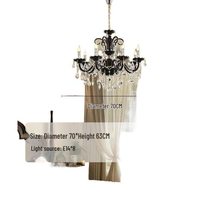 Французская хрустальная люстра-подсвечник для гостиной или спальни