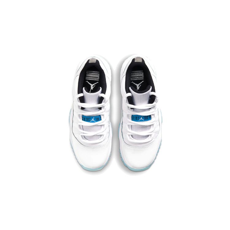 Детские кроссовки Air Jordan 11 Retro Low GS Legend Blue White Black 528896-117