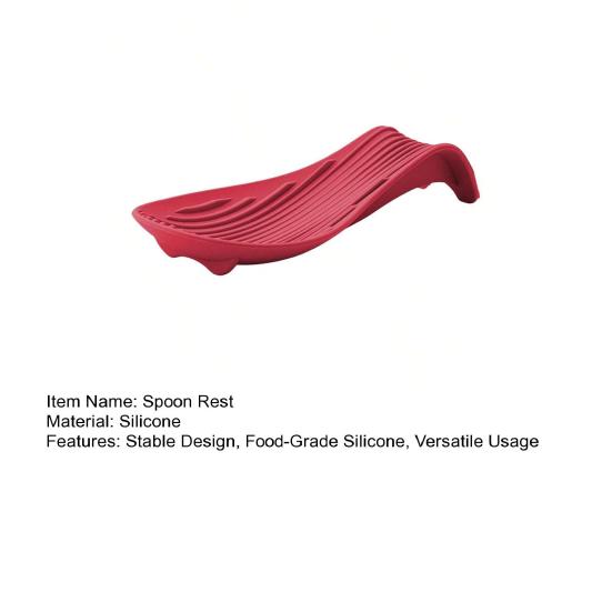 Силиконовая подставка для ложки для плиты, лопатка, ложка, устойчивый держатель, кухонная подставка для ложки, подставка для современного фермерского декора