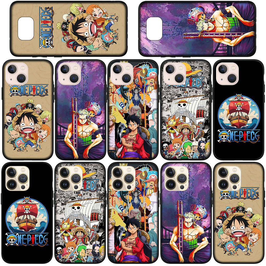 Чехол для iPhone 17 15 16 Plus Xiaomi Poco X7 X6 F8 F7 M8 C85 C75 C71 Redmi Note 14 12 11 13 Pro Max A4 14C 13C 15C Аниме Ророноа Зоро One Pieces Луффи