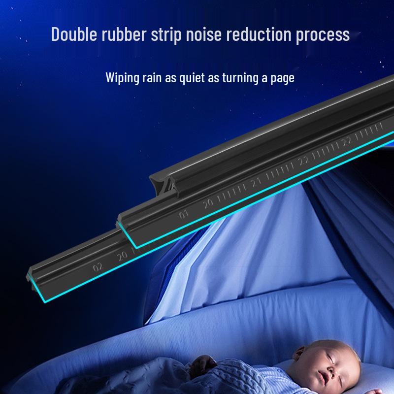 Бескаркасный двойной резиновый дворник для моделей Sylphy, Qashqai, Livina, Tiida, Sunny, Teana, X-Trail