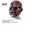 Realistic Damaged Seam Mask Halloween 3 Face Horror Mask, Latex Triple Head Cosplay Prop for Character Haunted House, Breathable Scary Stitched
