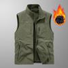 Мужской двусторонний жилет осень/зима: Воротник-стойка для рыбалки, фотосъемки и многого другого (Модель 1906 г.)