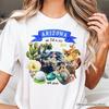 Artistic Arizona State Themes and Landmarks T-and Kids Tshirt, Tee for History and Travel Lovers