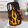 Креативная чехол-накладка с огнем для Samsung Galaxy A16 A14 A11 A52 A21s A15 A13 A12 A33 A05 A04 A53 A22 A23 A06 A03