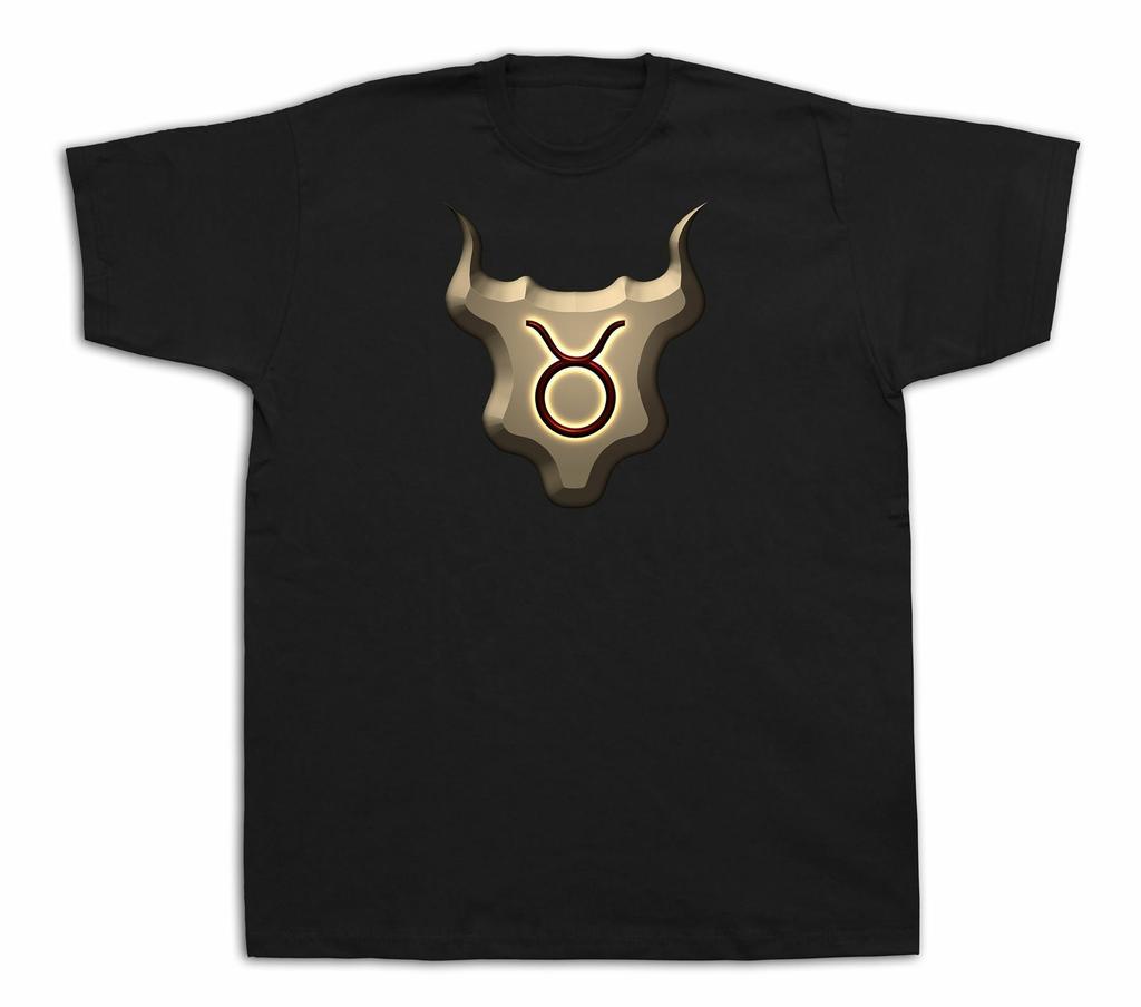 Taurus Zodiac Horoscope Star Signs T Shirt Astrology Symbol Universal Charm Tee