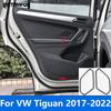 Для Volkswagen VW Tiguan 2017- Накладка на динамик задней двери из углеродного волокна, Стерео Аудио Динамик, Декоративная отделка, Аксессуары для интерьера