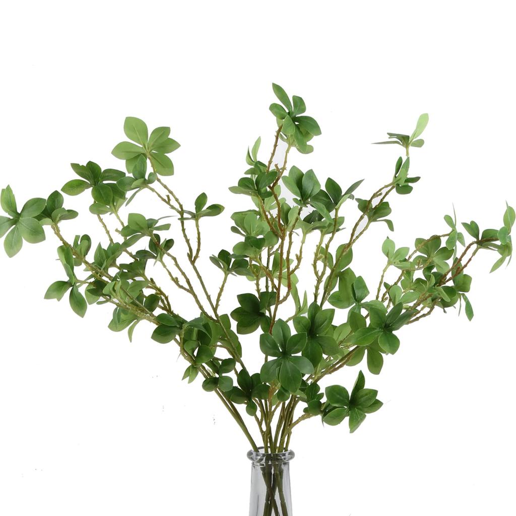 4 шт. искусственные зеленые стебли фикуса стебли фикуса ветки искусственные ветки фикуса листья искусственные растения для домашнего офиса декор