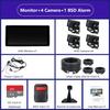 10,36-дюймовый 4-канальный автомобильный видеорегистратор Smart Blind Spot Radar BSD Сигнализация Монитор С 4 резервными камерами 1080P AHD Для грузовика Автобуса