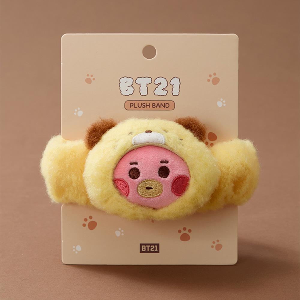 BT21 TATA BABY Более пушистая плюшевая повязка на голову с лицом
