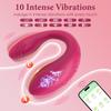 Wireless APP Control Vibrator Female Dual Motor U Shape Clitoris Stimulator Dildo Wearable Sex Toys for Women Couple Adult 18+