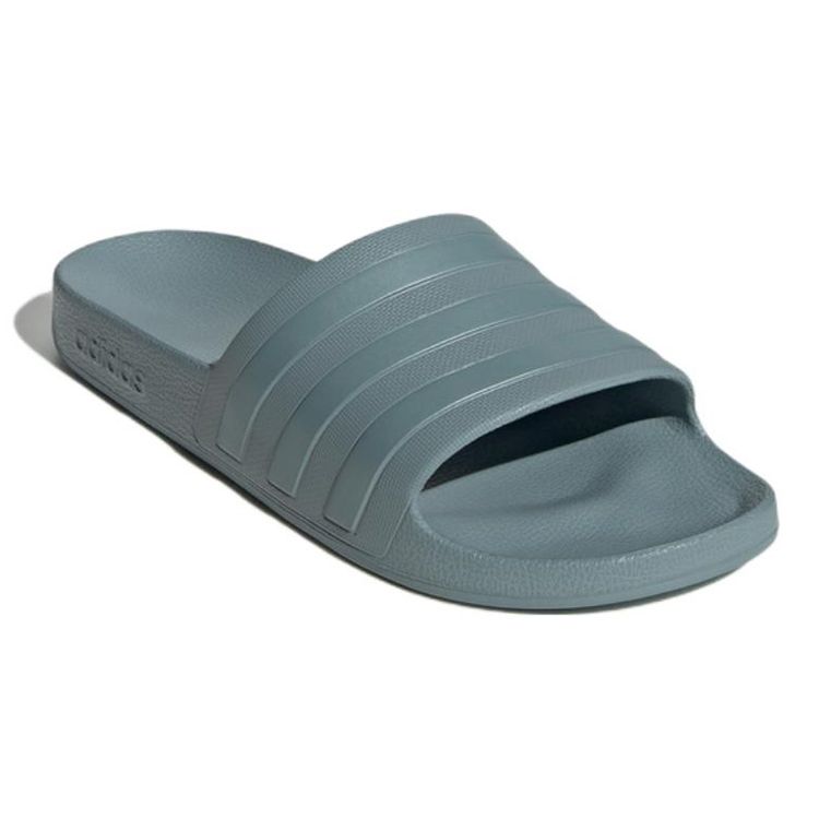 Adidas Adilette Aqua Lightweight Comfortable Non-Slip Casual Slippers Unisex Slippers Blue Gray GZ1153