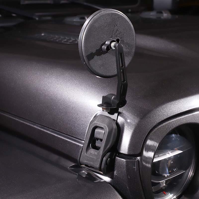  Петля двигателя, пряжка, зеркало заднего вида для Jeep Wrangler JL для JT Gladiator 2018-2023, аксессуары для стайлинга автомобилей