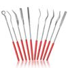 Kigauru 10-Piece Diamond File Sharpener Set, 3mm X 140mm, for Stainless Steel Machining, Precision Files, Deburring, Grinding, DIY Metal Polishing Fil