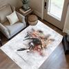 Football Players Action Floor Rug Office Rug Perfect for Living Rooms Study room Dining Room Kitchen Anti-slip Rug Decorate Offices