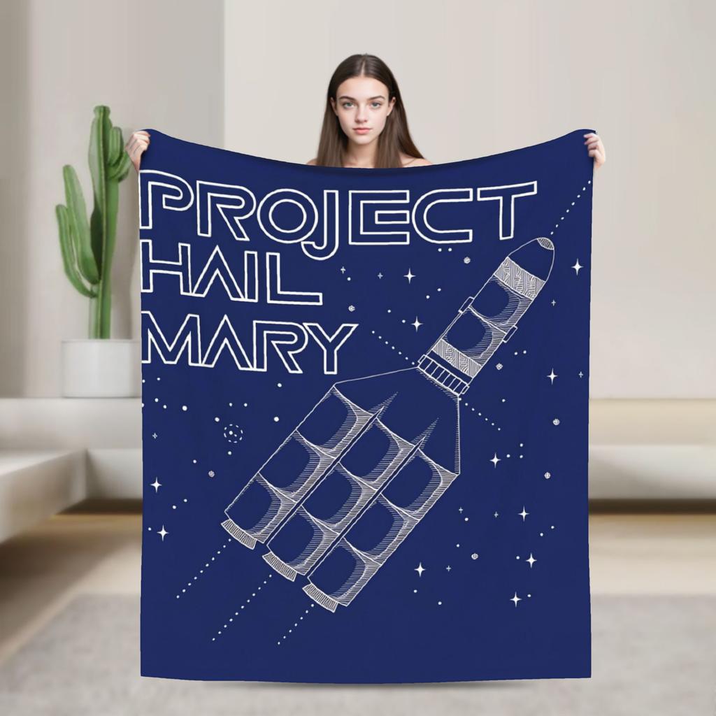 Ryland Grace Project Hail Mary Fan Concept Art Blankets Cozy Throw Blanket Spring Adults Girls Outdoor Picnic Bedspread