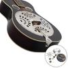 Guitar Resonator Cones Soundhole Screens Tailpiece Bridge Saddles Guitar Hardware Set for Instrument Maintenance