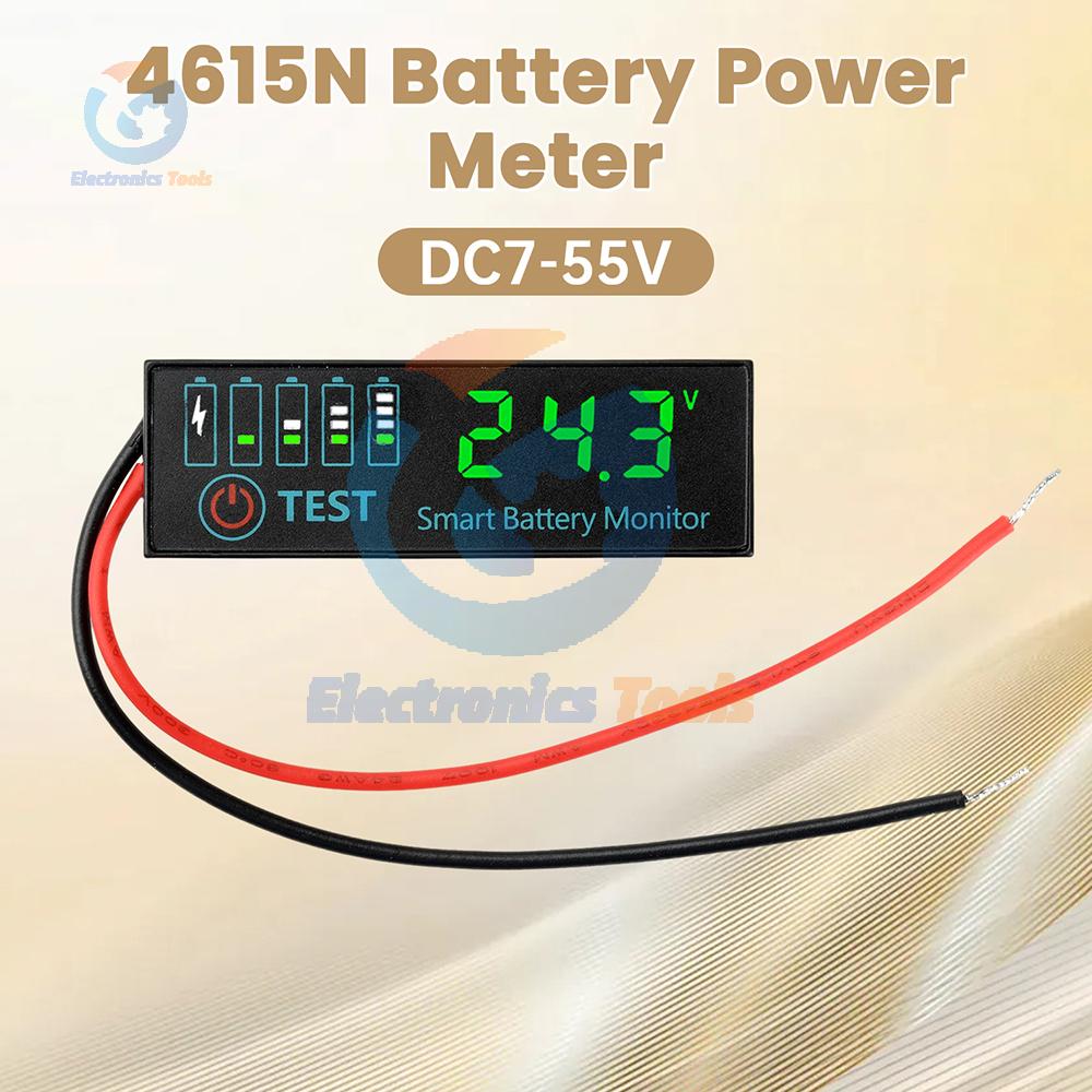 3S-14S DC7-55V LED Battery Level Indicator Acid/Lithium Universal Battery Charge Indicator Board Voltage Battery Charging Tester
