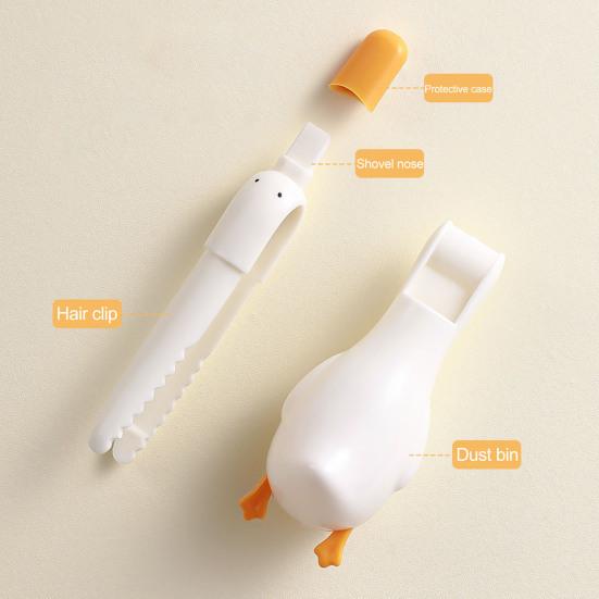 Чистящий зажим, необычный дизайн в виде маленькой уточки, выдвижной зажим для волос, инструмент для снятия заколок с волос, простая очистка