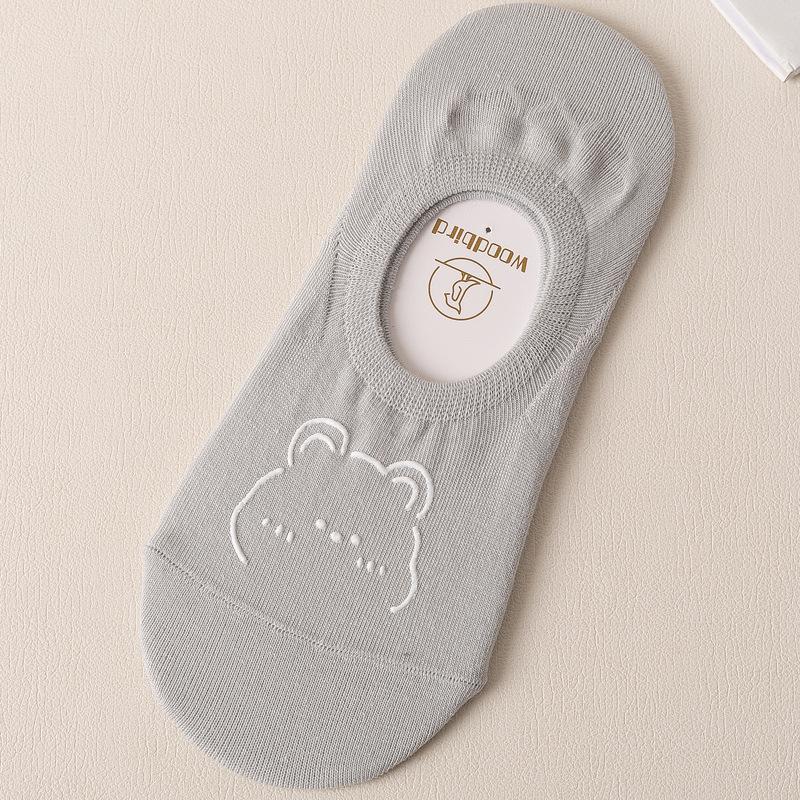 Женские нескользящие дышащие невидимые носки-лодочки для весны и лета