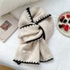 Harbin Tourism Blue Scarf Women's Autumn and Winter Atmosphere Advanced Warm Equipment Northeast Wear Scarf