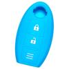 [IKT] Silicone Cover for Nissan Car Intelligent Key 2 Buttons Sky Blue / Notebook