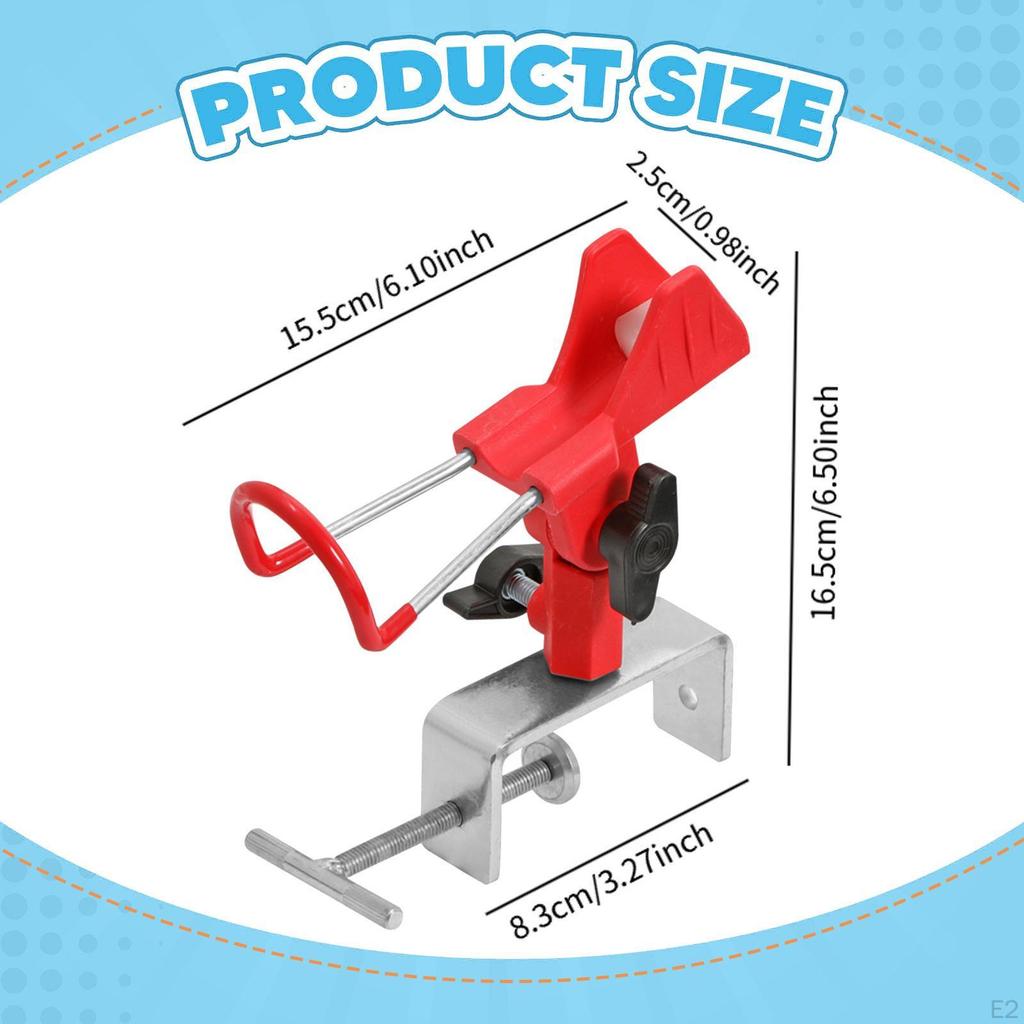 Кронштейн-держатель для удочки для рыбалки с лодки, Универсальная нескользящая большая клипса-подставка, для