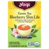 Yogi Tea Зеленый чай Черника Чайные пакетики Slim Life, 16 шт., 32 г (1,12 унции)