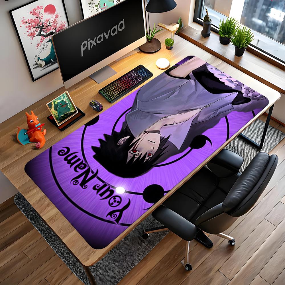 Naruto Character Customizable Name Mouse Pad Office Mouse Mats Computer Desk Keyboard Mat Non-Slip Rubber Bottom
