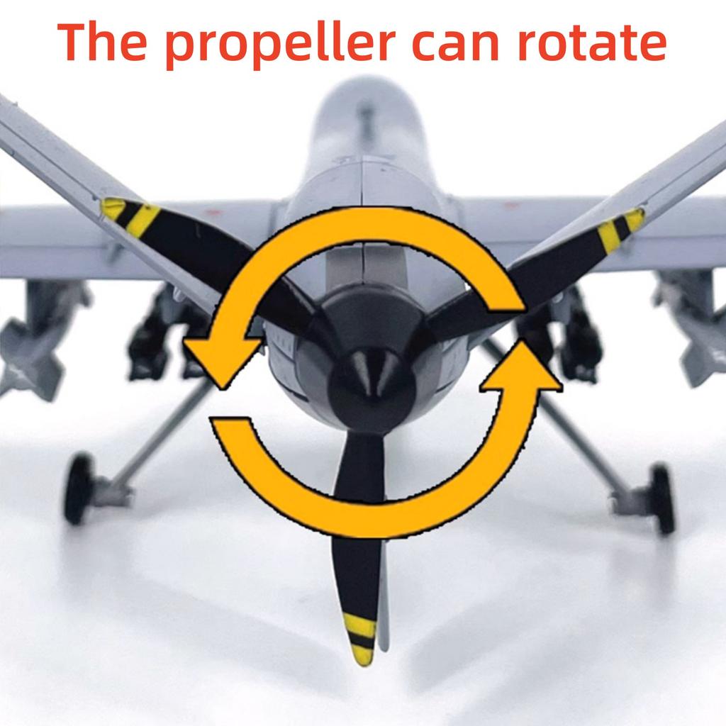 AF1 Масштаб 1/72 Разведывательный самолет MQ-9 Death Reaper Модель самолета Коллекция моделей самолетов из сплава Дисплей