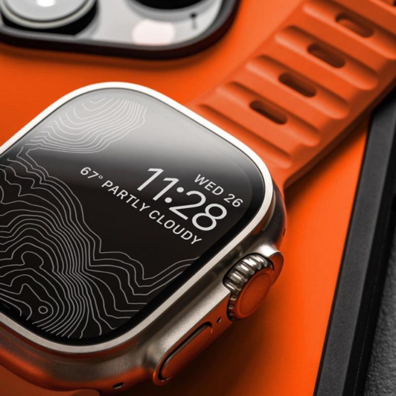 Спортивный ремешок для Apple Watch Ultra 8 7 Series 49MM 45MM Мягкий силиконовый резиновый ремешок для часов для iWatch 6 5 4 3 2 1 42MM 44MM Браслет