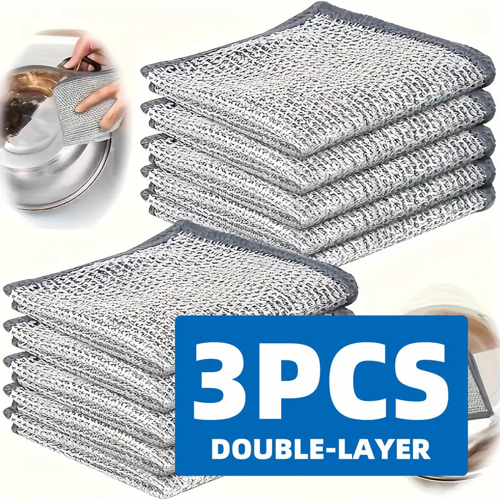 1/3/5/10 Новые Улучшенные Однослойные/Двухслойные Проволочные Салфетки для Посуды Устойчивые к Царапинам Проволочные Салфетки для Посуды Кухонная Уборка