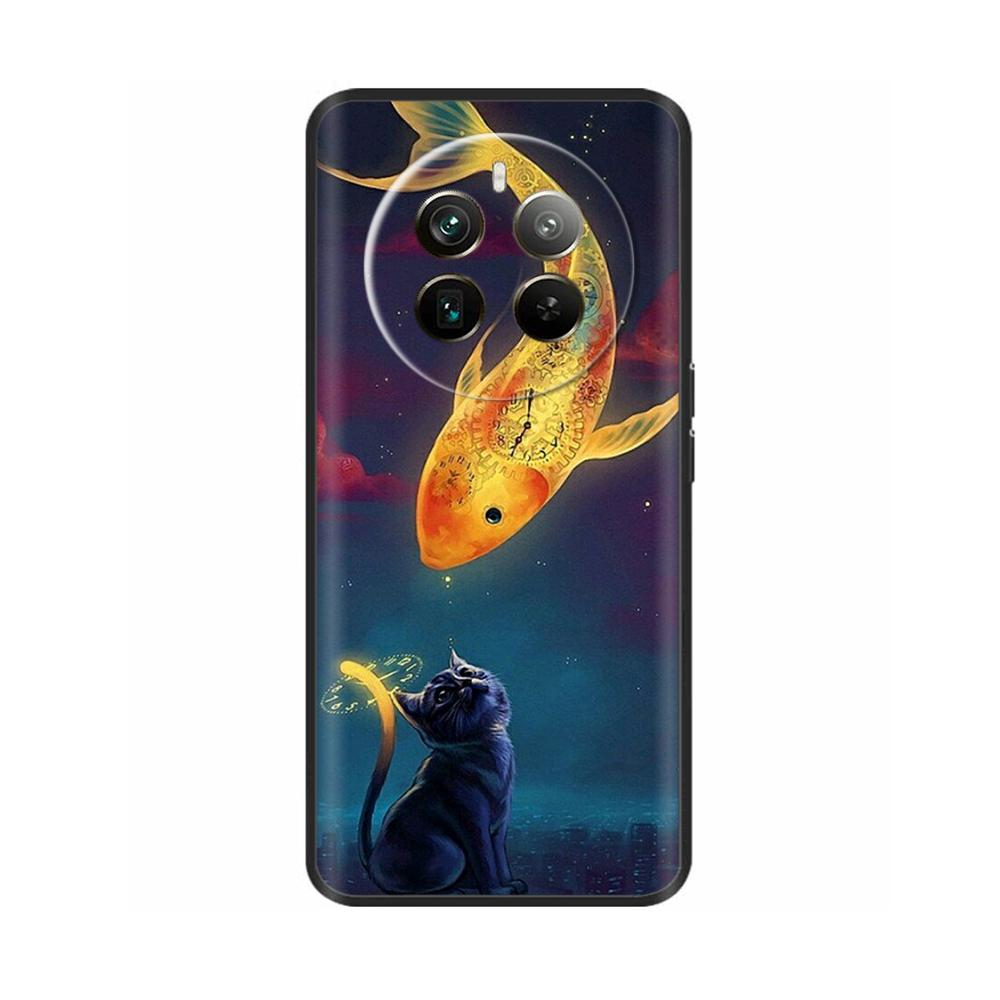 Мультяшный чехол для телефона Realme 12 Чехол Realme12 Plus Мягкая задняя крышка из жидкого силикона для Realme 12 Pro Plus 5G Чехлы Realme12X