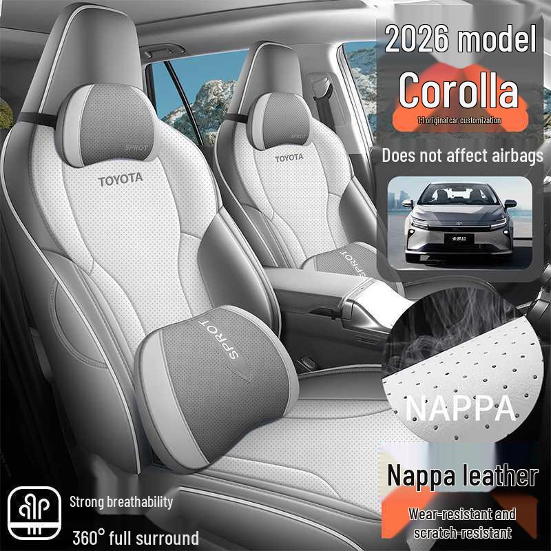 Всесезонные чехлы на сиденья Toyota Corolla, Совместимы с 26 моделями, Универсальная посадка для автомобильных сидений.