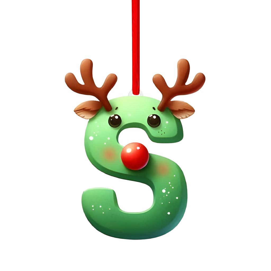 26 Letter,Christmas,Ornaments,Acrylic,1