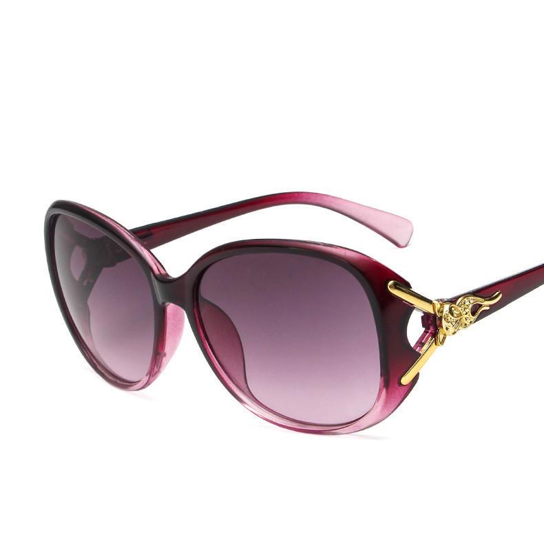 Солнцезащитные очки большого размера, уличные, винтажные, с украшением в виде лисы, поляризационные женские классические солнцезащитные очки в стиле ретро, ​​UV400, нежные ювелирные изделия