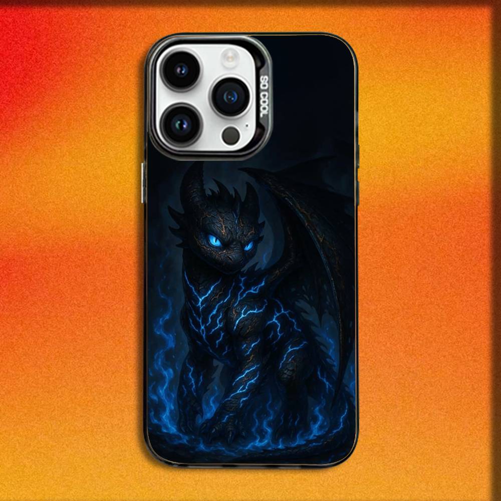 Cartoon T-Toothless Dragon Phone Case For iPhone 16,15,14,13,12,11,Mini,Pro,E,MAX Black Candy Matte Shockproof Cover