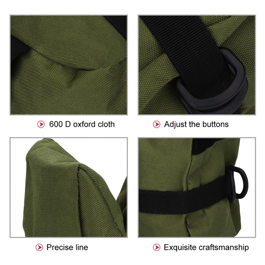 Durable Portable Shooting Front Rear Bench Rest Bags Set Rifle Target Stand for Hunting (Green)