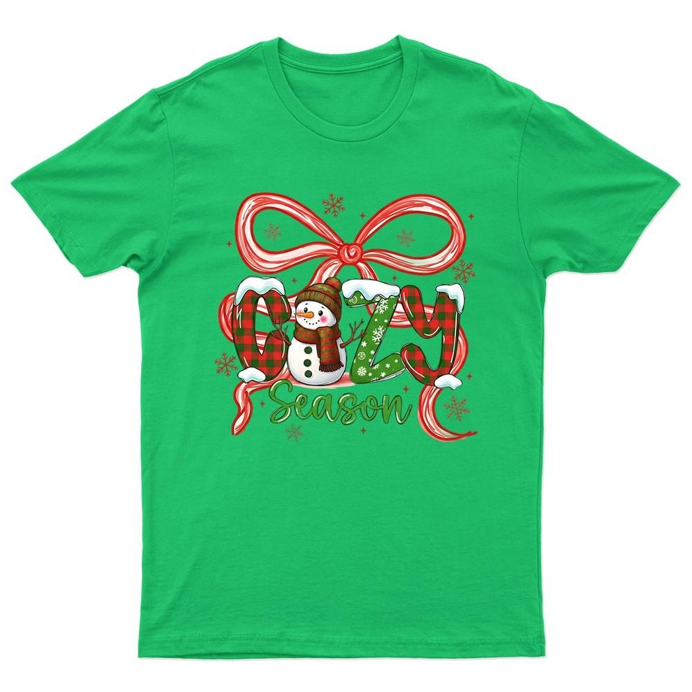 SnowUnisex Cozy Season Christmas TShirt Unisex Gift Retro Funny Unisexs Vintage