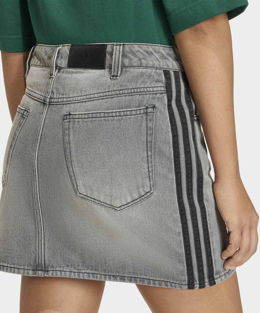 ADIDAS 3-Stripe Denim Skirt - Washed Grey Denim / Kd2925