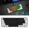 Игровая клавиатура USB 61 клавиша RGB-подсветка Эргономичная контрастная расцветка ABS кейкапы Проводная клавиатура для настольного компьютера, ноутбука, путешествий