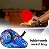 Сумка для настольной теннисной ракетки Изысканный узор Застежка-молния Защита от царапин Пыленепроницаемая с карманом Защитная