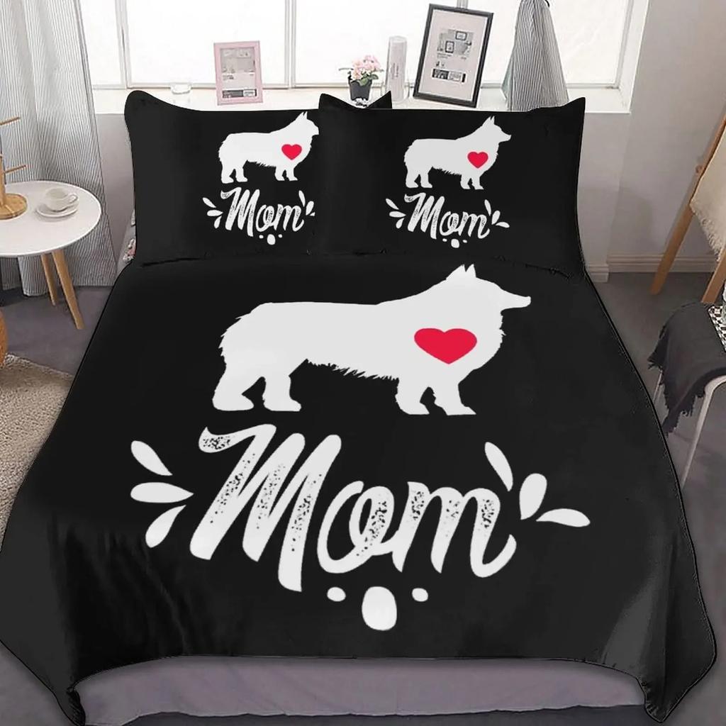 Детский постельный комплект с собакой корги размера кинг/квин, милый мультяшный пододеяльник с щенком, покрывало из микрофибры