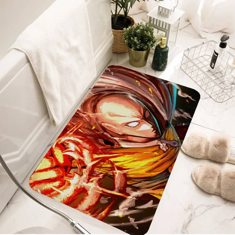Superhero Anime One Punch Man Door Mat Kids Room Bedroom Decoration Balcony Anti-Slip Doormat Living Room Doormat Area Rug