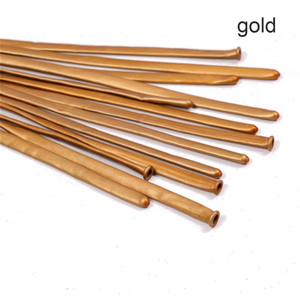10pcs Classic Latex Wedding Decoratio Magic Long Balloon DIY Strip Metalic Modeling Balls