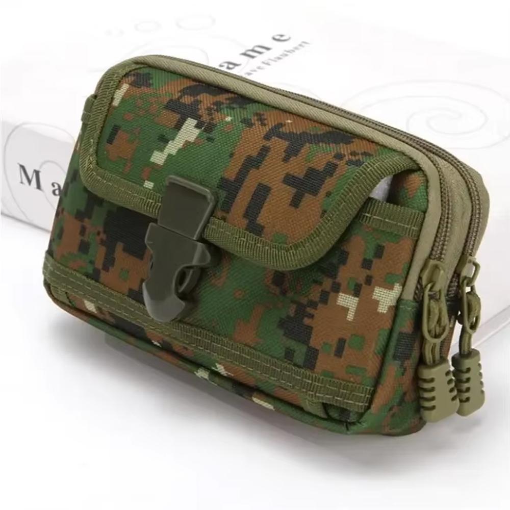 Outdoor Sports EDC Tactical Molle Pouch Wallet Zipper Phone Pouch Belt Waist Bag
