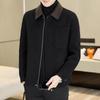 Yalu Men's Wool Blend Short Overcoat