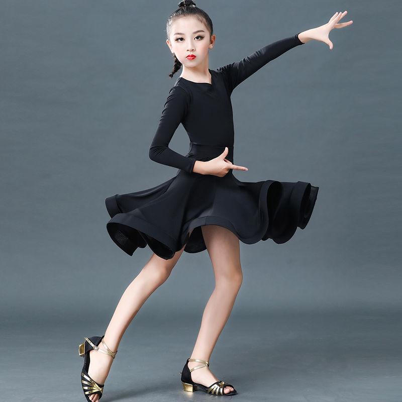 Girl Latin Dresses Dancing Ballroom Dance Dress Rumba Samba Children Samba Cha Cha Tango Skirt Standard Salsa