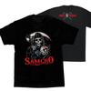 Винтажная стилизованная футболка SAMCRO с Жнецом в стиле SOA, 100% хлопок, с круглым вырезом, летняя, с коротким рукавом, повседневная мужская футболка, размеры S-3XL